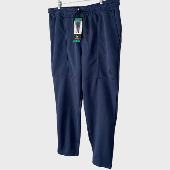 Spyder Active ProWeb Performance Jogger Pants Blue Men's XL Tapered Stretch New - Picture 2 of 10